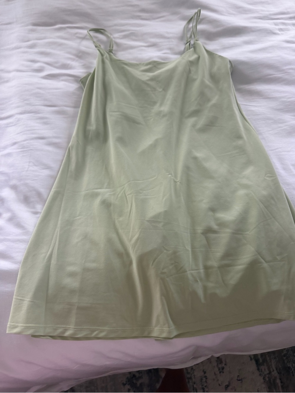 Light Green Spaghetti Strap Slip Dress - Women
